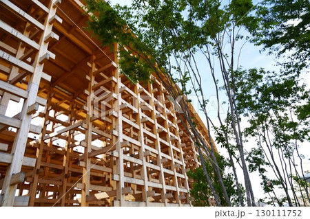 木々と大屋根リングの風景 木々と大屋根リングの風景 130111752