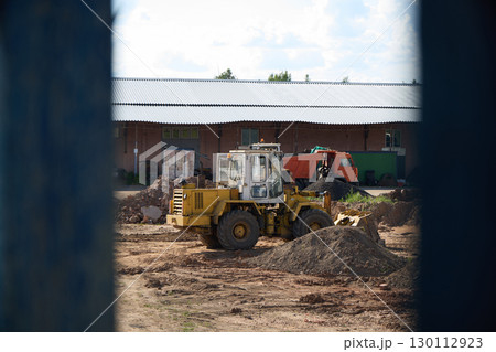 Construction Equipment That Is Actively Engaged in Various Operations on a Work Site or Project Construction Equipment That Is Actively Engaged in Various Operations on a Work Site or Project 130112923