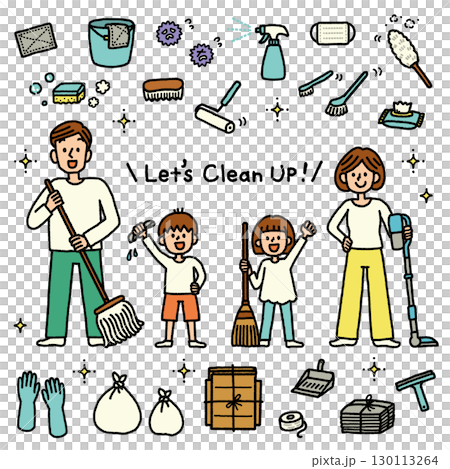 清潔家庭父母與兒童兒童清潔工具圖示插圖集 清潔家庭父母與兒童兒童清潔工具圖示插圖集 130113264