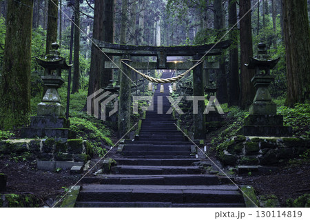 神秘的な雰囲気のある上色見熊野座神社 （熊本県高森町） 130114819
