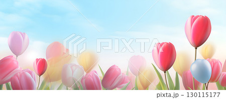 background with tulips 130115177