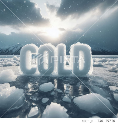 Frozen Typography: Ice-Cold Letters Melting in a Winter Wonderland with Generative AI. 130115710