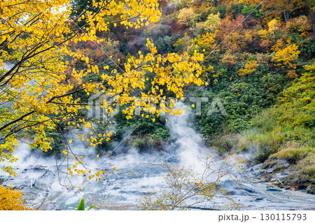 秋田 紅葉の後生掛温泉 130115793