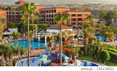 Enjoy luxurious stays at our hotel with amazing pools and thrilling slides in a tropical paradise 130116022