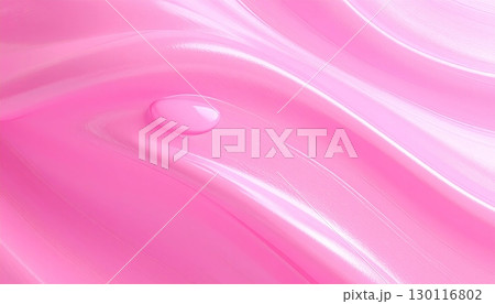 Elegant flowing pink silk and satin fabric with a smooth, soft texture for a luxurious background or wallpaper design 130116802