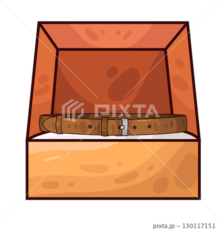 illustration of belt in box illustration of belt in box 130117151
