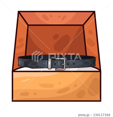 illustration of belt in box 130117168