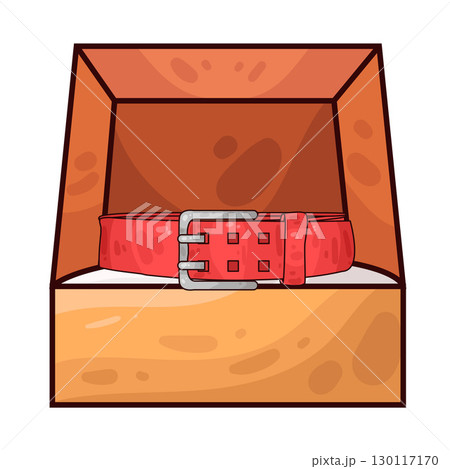 illustration of belt in box illustration of belt in box 130117170