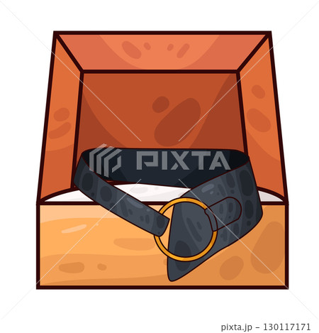 illustration of belt in box 130117171