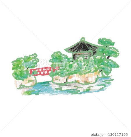 東北のかわいいイラスト松島(宮城県) 130117196