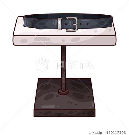 illustration of belt on table 130117308