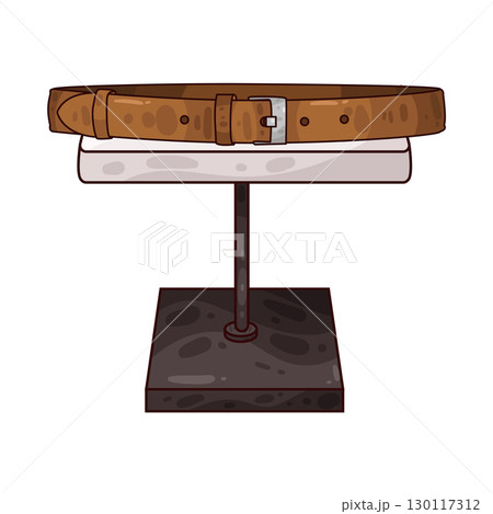 illustration of belt on table 130117312