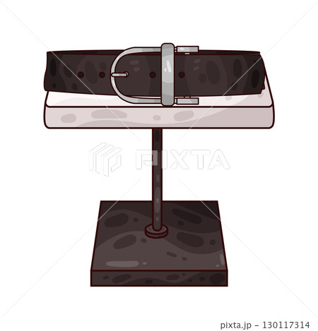 illustration of belt on table 130117314