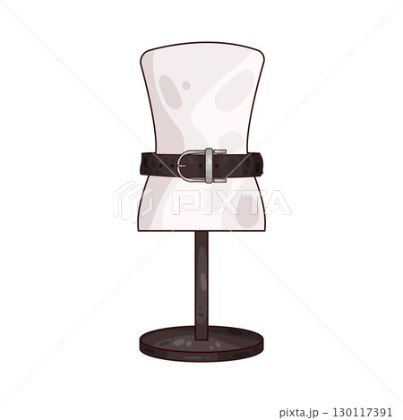 illustration of belt on mannequin 130117391