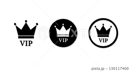 VIP crown logos perfect for branding or design elements. VIP crown logos perfect for branding or design elements. 130117400