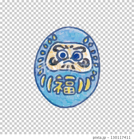 東北藍色達摩（宮城縣）的可愛插圖 130117411