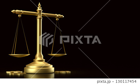 The Gold Libra and jigsaw for law concept 3d Rendering. The Gold Libra and jigsaw for law concept 3d Rendering. 130117454