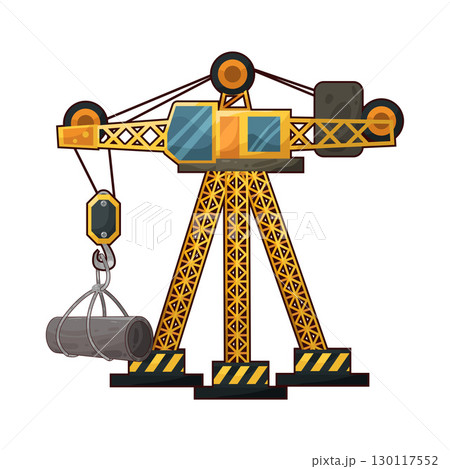 illustration of tower crane illustration of tower crane 130117552