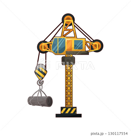 illustration of tower crane 130117554