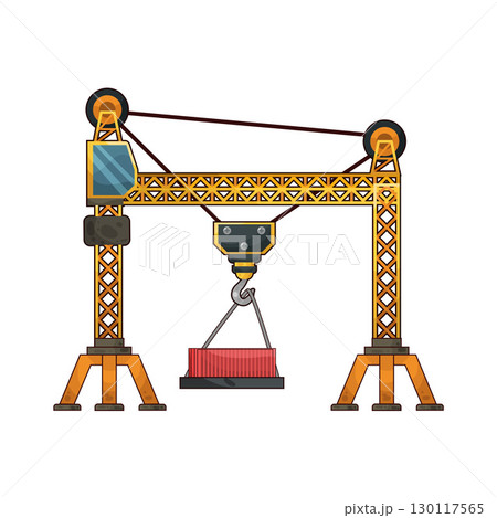 illustration of crane illustration of crane 130117565