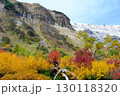 北海道　高原温泉の紅葉と初雪1 130118320