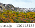 北海道　高原温泉の紅葉と初雪2 130118322