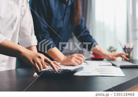 Business meeting, data analytics or women with graph presentation in office. Chart, analysis accounting team brainstorming economy, inflation or solution. business project finance investment concept. Business meeting, data analytics or women with graph presentation in office. Chart, analysis accounting team brainstorming economy, inflation or solution. business project finance investment concept. 130118468