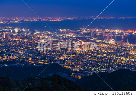 《兵庫県》日本三大夜景・神戸掬星台の夜景 《兵庫県》日本三大夜景・神戸掬星台の夜景 130118608