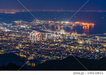 《兵庫県》日本三大夜景・神戸掬星台の夜景 《兵庫県》日本三大夜景・神戸掬星台の夜景 130118611