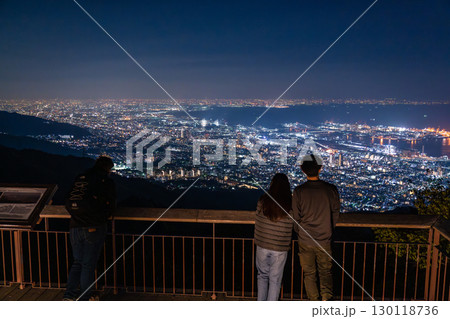 《兵庫県》日本三大夜景・神戸掬星台の夜景 《兵庫県》日本三大夜景・神戸掬星台の夜景 130118736