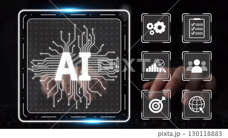AI Brain Processing Data with Generative Artificial Intelligence Concept Muxer AI Brain Processing Data with Generative Artificial Intelligence Concept Muxer 130118883