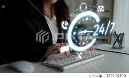 24-hour Customer Service Team Assisting with Client Support Muxer 130119300