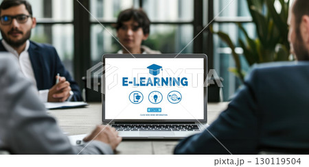 E-learning website with brisk sofware for student to study on the internet 130119504