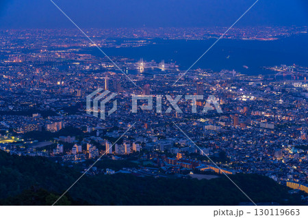 《兵庫県》日本三大夜景・神戸掬星台の夜景 130119663