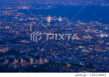《兵庫県》日本三大夜景・神戸掬星台の夜景 130119665