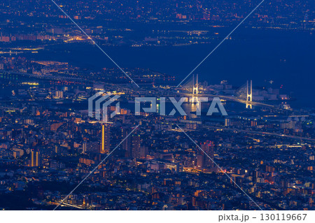 《兵庫県》日本三大夜景・神戸掬星台の夜景 《兵庫県》日本三大夜景・神戸掬星台の夜景 130119667