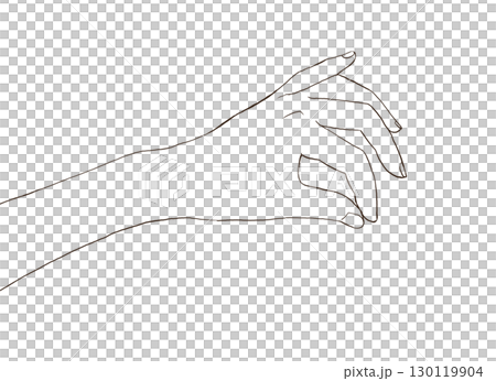 Illustration of a hand pinching and lifting Illustration of a hand pinching and lifting 130119904