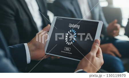 Software update on computer for brisk version of device software 130119970