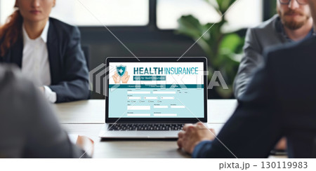 Health insurance web site brisk registration system 130119983