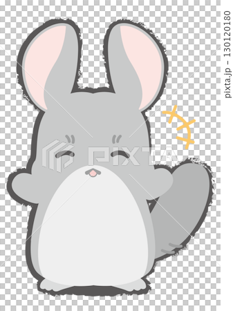 嬉しいチンチラのイラスト 130120180