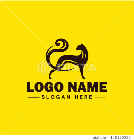 Cheetah animal logo and icon clean flat modern minimalist business and luxury brand logo design editable vector Cheetah animal logo and icon clean flat modern minimalist business and luxury brand logo design editable vector 130120595