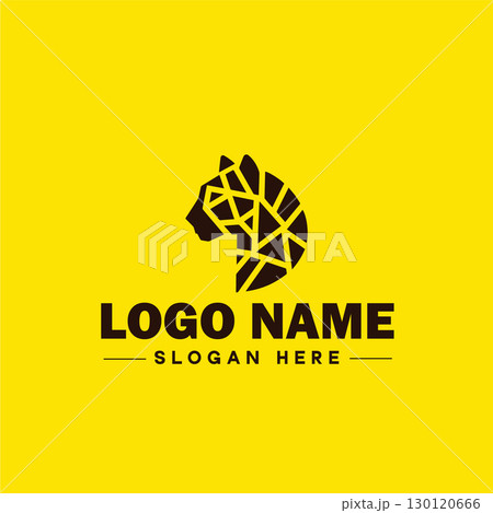Cheetah animal logo and icon clean flat modern minimalist business and luxury brand logo design editable vector 130120666