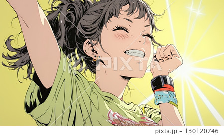 満面の笑みでYesと言っている若い女性