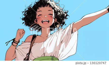 満面の笑みでYesと言っている若い女性