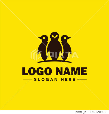 penguin logo and icon clean flat modern minimalist business and luxury brand logo design editable vector 130120900