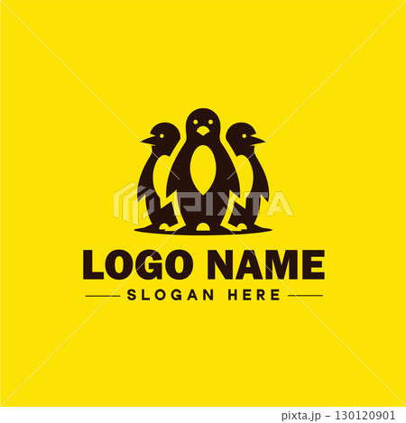 penguin logo and icon clean flat modern minimalist business and luxury brand logo design editable vector 130120901
