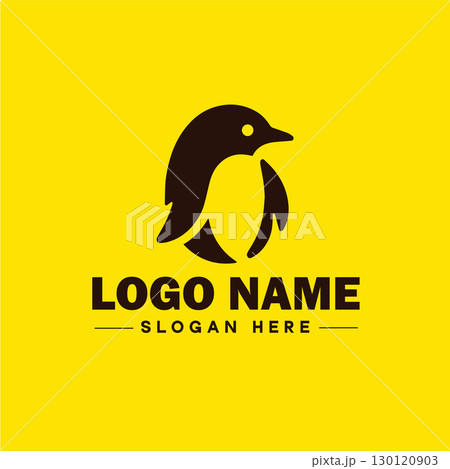 penguin logo and icon clean flat modern minimalist business and luxury brand logo design editable vector 130120903