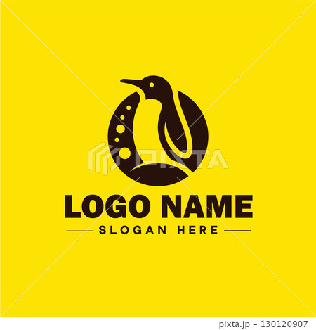penguin logo and icon clean flat modern minimalist business and luxury brand logo design editable vector 130120907