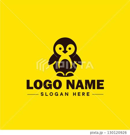 penguin logo and icon clean flat modern minimalist business and luxury brand logo design editable vector 130120926
