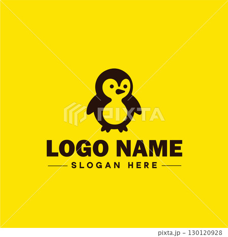 penguin logo and icon clean flat modern minimalist business and luxury brand logo design editable vector 130120928